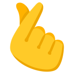 Hand With Index Finger And Thumb Crossed