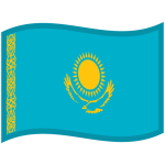 Flag: Kazakhstan