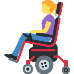 Woman In Motorized Wheelchair