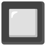 Black Square Button