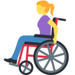 Woman In Manual Wheelchair