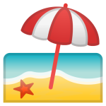 Beach With Umbrella