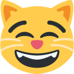 Grinning Cat With Smiling Eyes