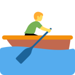 Man Rowing Boat