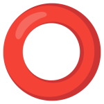 Hollow Red Circle