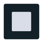 Black Square Button