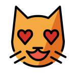 Smiling Cat With Heart-Eyes