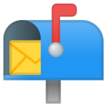 Open Mailbox With Raised Flag