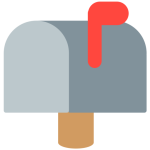 Closed Mailbox With Raised Flag