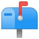 Closed Mailbox With Raised Flag