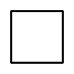 White Large Square