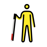 Person With White Cane