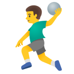 Man Playing Handball