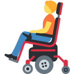 Person In Motorized Wheelchair