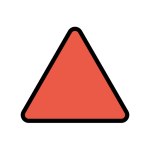 Red Triangle Pointed Up