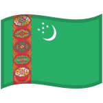 Flag: Turkmenistan