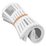 Rolled-Up Newspaper