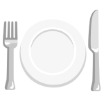 Fork And Knife With Plate