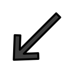 Down-Left Arrow