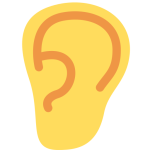 👂 Ear Emoji - Meaning, copy & paste | EmojiSymbols.net