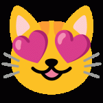 Smiling Cat With Heart-Eyes