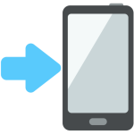 Mobile Phone With Arrow