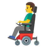 Man In Motorized Wheelchair