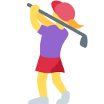 Woman Golfing