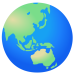 Globe Showing Asia-Australia