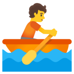 Person Rowing Boat