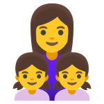 Family: Woman, Girl, Girl