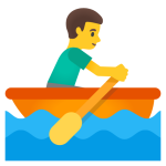 Man Rowing Boat