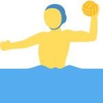 Man Playing Water Polo