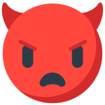 Angry Face With Horns