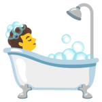 Person Taking Bath