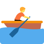 Person Rowing Boat