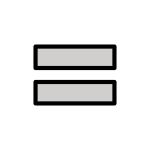 Heavy Equals Sign