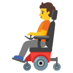 Person In Motorized Wheelchair