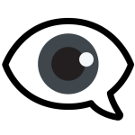 Eye In Speech Bubble