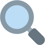 Magnifying Glass Tilted Left