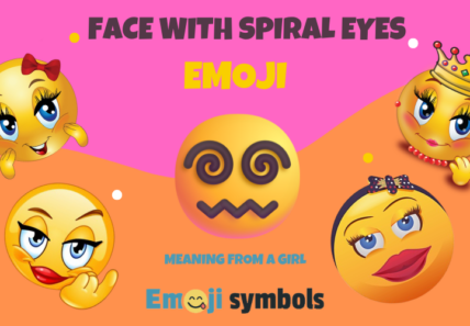 Face With Spiral Eyes emoji from a girl