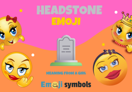 Headstone emoji from a girl