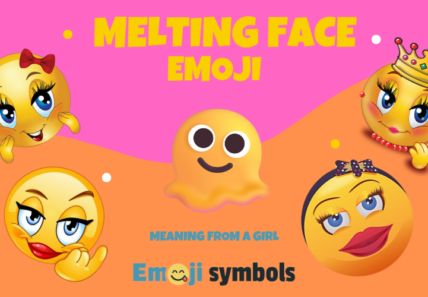 Melting Face emoji from a girl