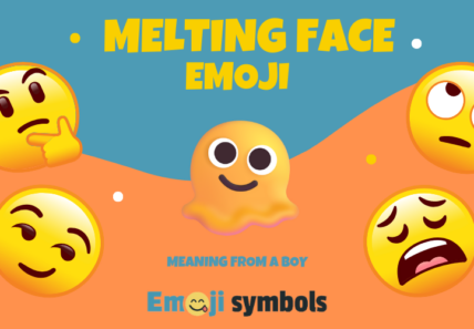 Melting Face emoji from boy