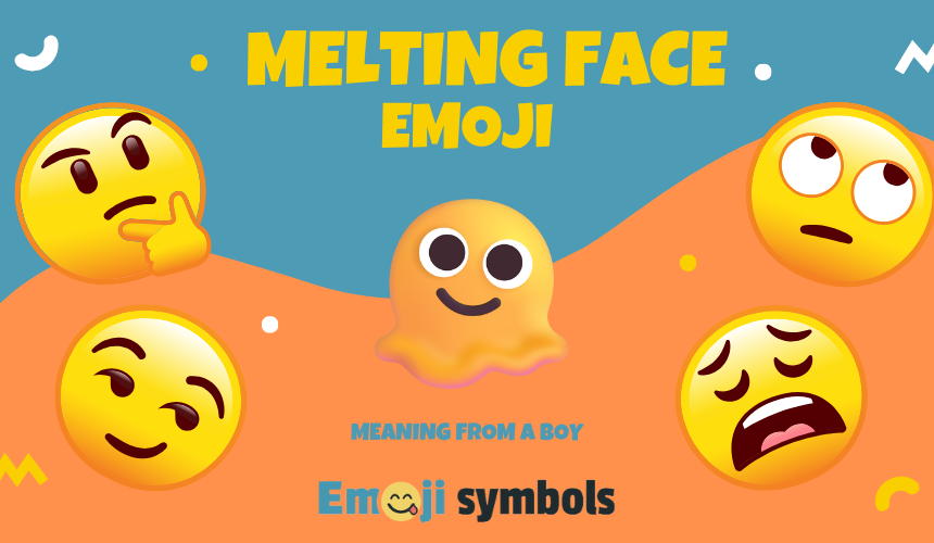 Melting Face emoji from boy