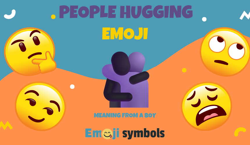 People Hugging emoji from boy