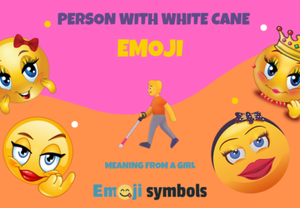 Person With White Cane emoji from a girl