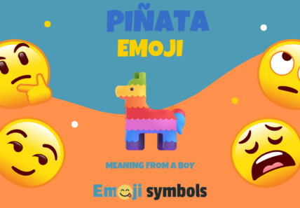 Piñata emoji from boy