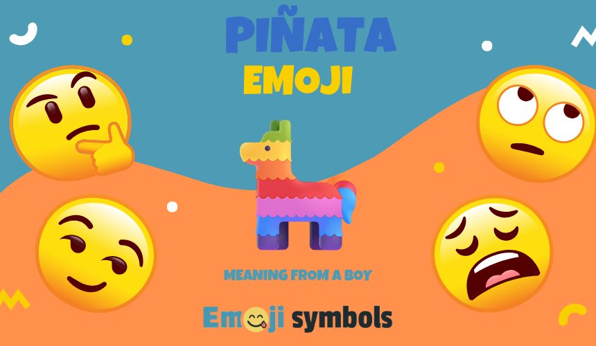 Piñata emoji from boy