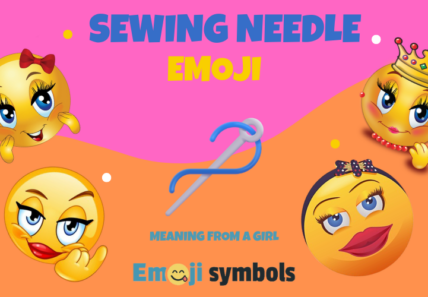 Sewing Needle emoji from a girl